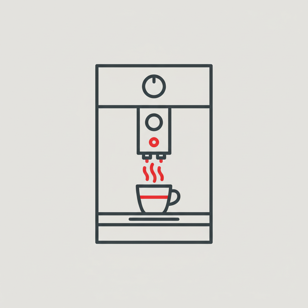 Coffee machine repair icon